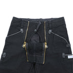 Pionier WORKWEAR ユーロワーク ダブルニー ワークパンツ L ブラック モールスキン