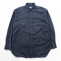 KENZO 90s Vintage Long Sleeve Shirt L Black Cotton Chest Pocket