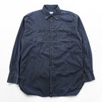 KENZO 90s Vintage Long Sleeve Shirt L Black Cotton Chest Pocket