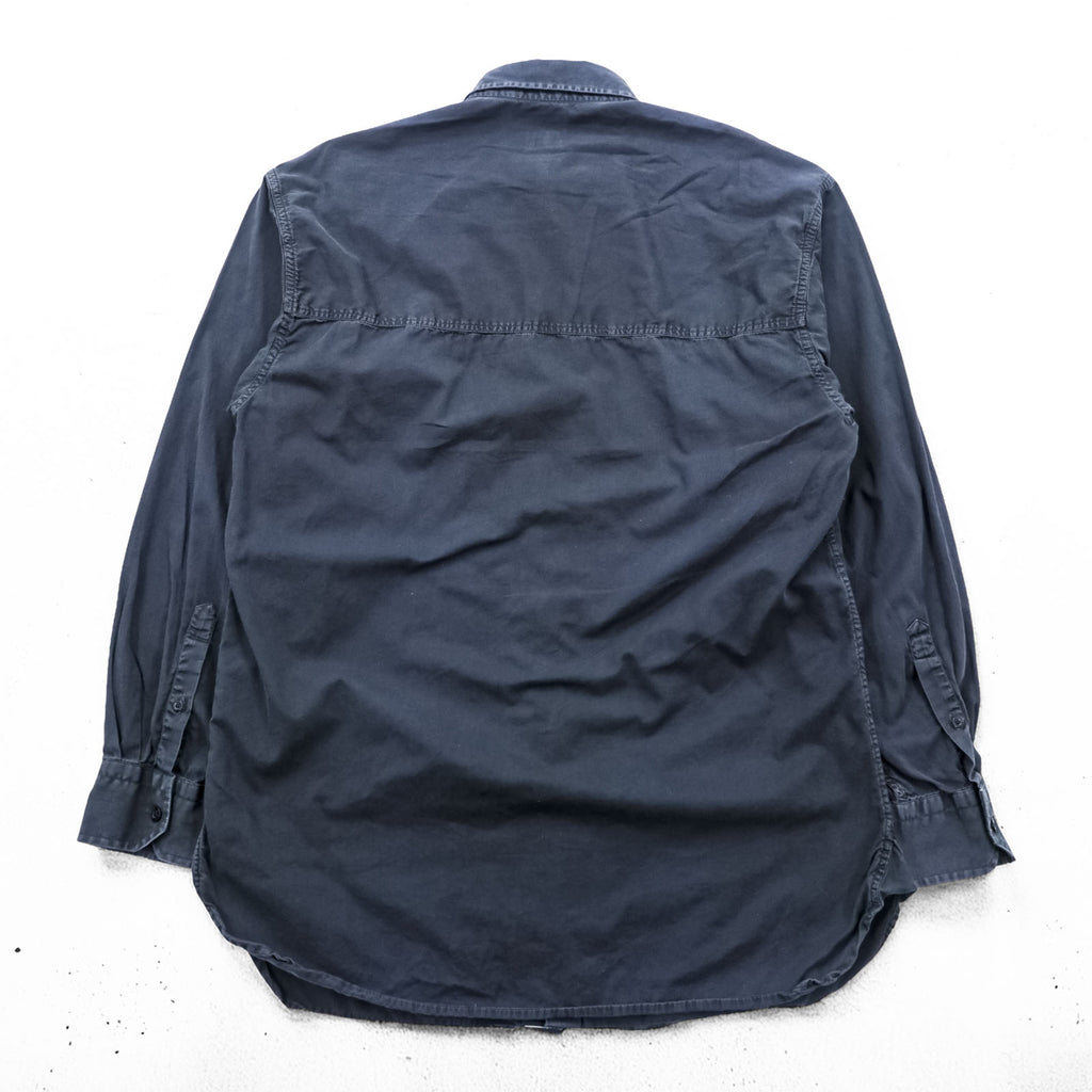KENZO 90s Vintage Long Sleeve Shirt L Black Cotton Chest Pocket