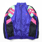 adidas 90s Vintage Track Jacket Set Up Jersey XL Silver Tag Trefoil Logo