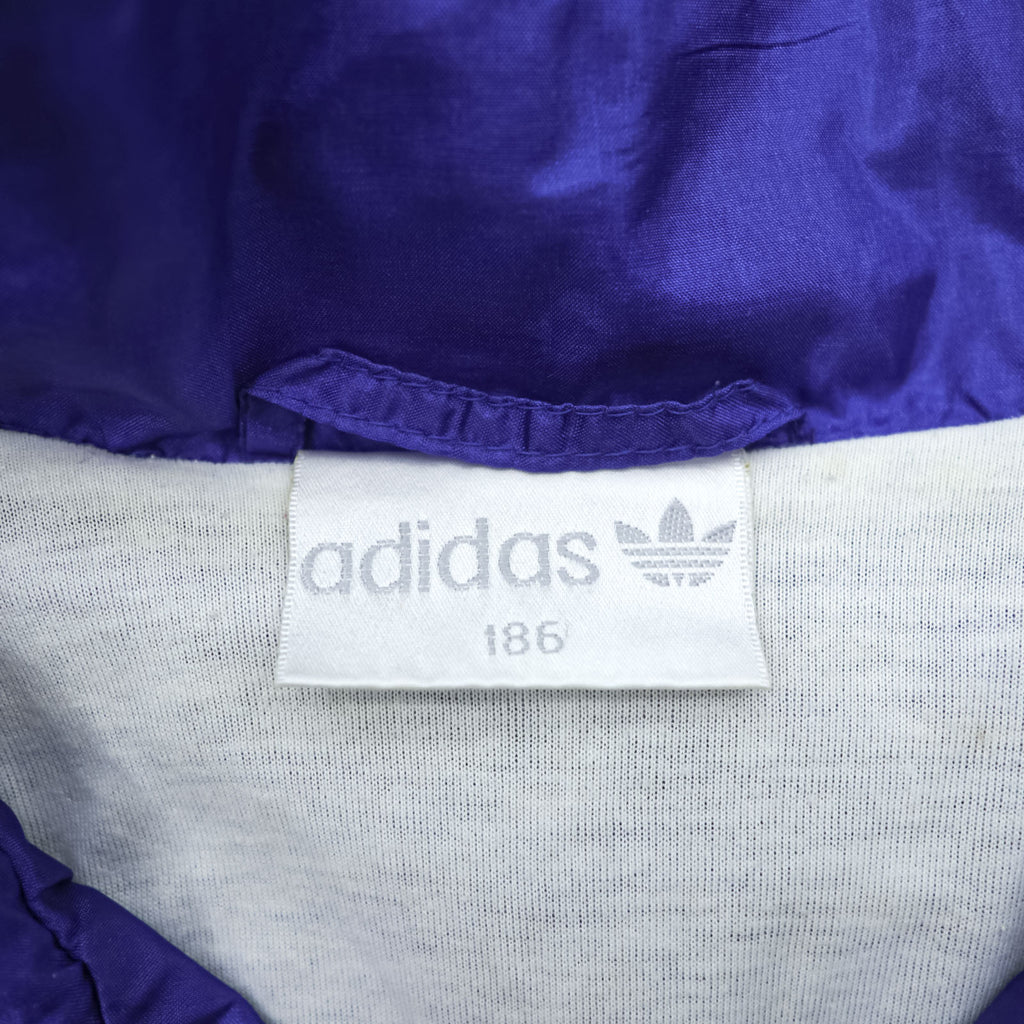 adidas 90s Vintage Track Jacket Set Up Jersey XL Silver Tag Trefoil Logo