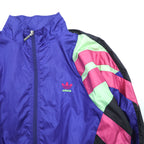 adidas 90s Vintage Track Jacket Set Up Jersey XL Silver Tag Trefoil Logo