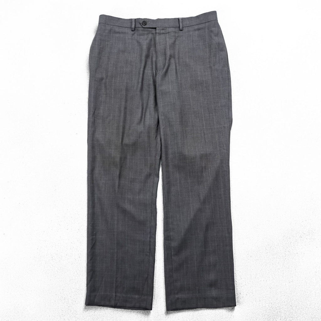LAUREN RALPH LAUREN 90年代 スラックス パンツ L グレー チェック レーヨン