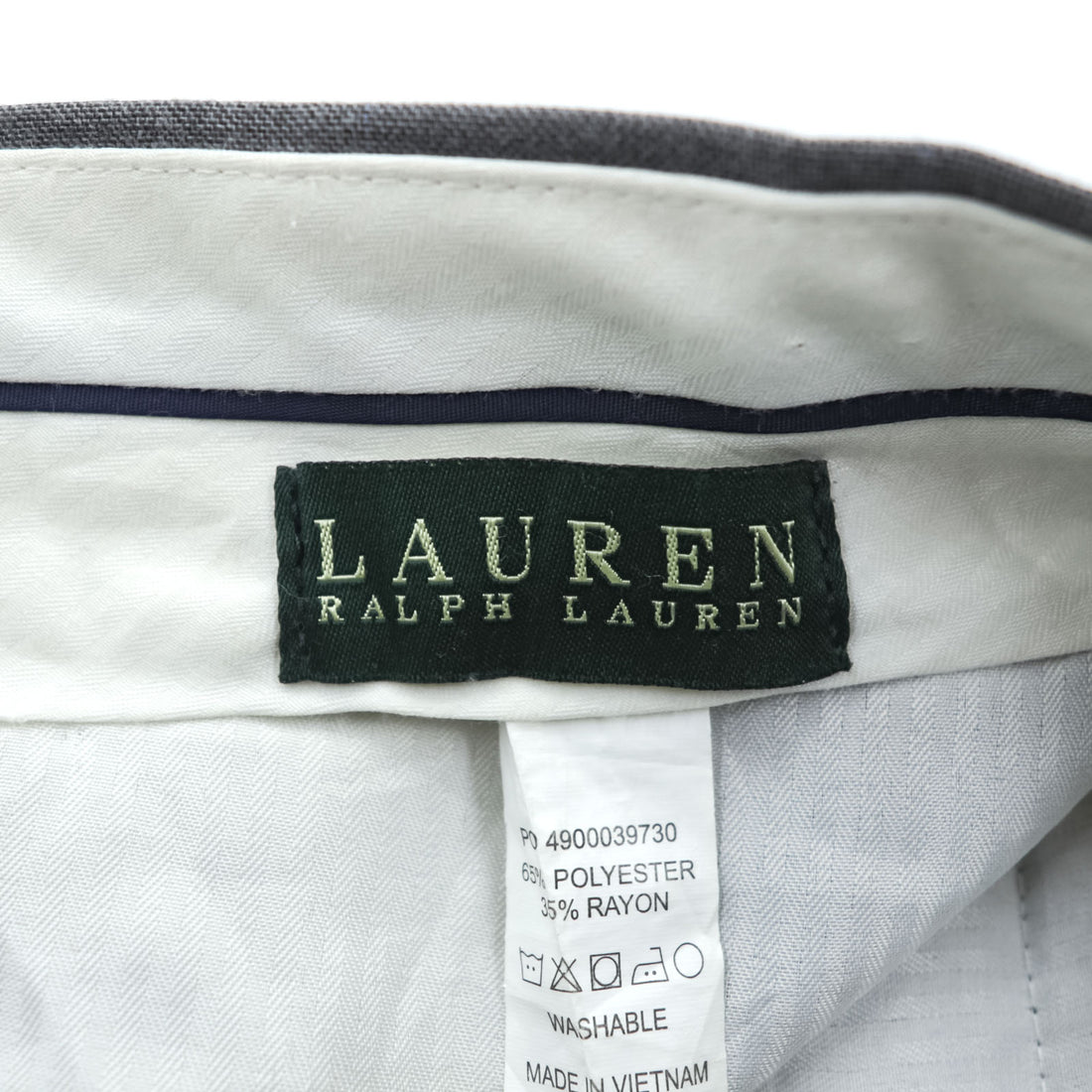 LAUREN RALPH LAUREN 90年代 スラックス パンツ L グレー チェック レーヨン