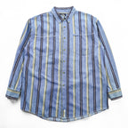 DOCKERS (Levi Strauss) 90s Button Denim Shirt, Size L, Blue, Striped