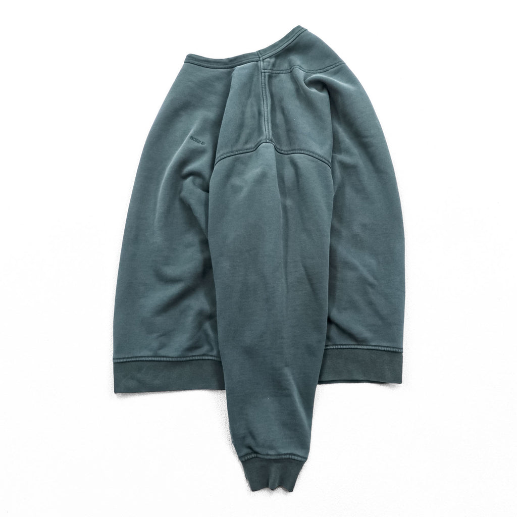 HUGO BOSS Crew Neck Sweatshirt L Green Cotton Embroidered Logo