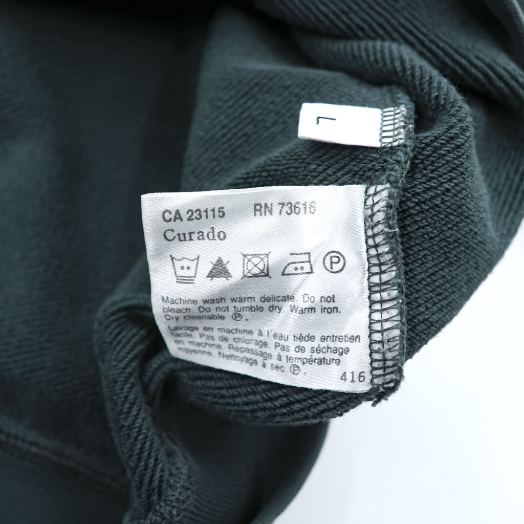 HUGO BOSS Crew Neck Sweatshirt L Green Cotton Embroidered Logo