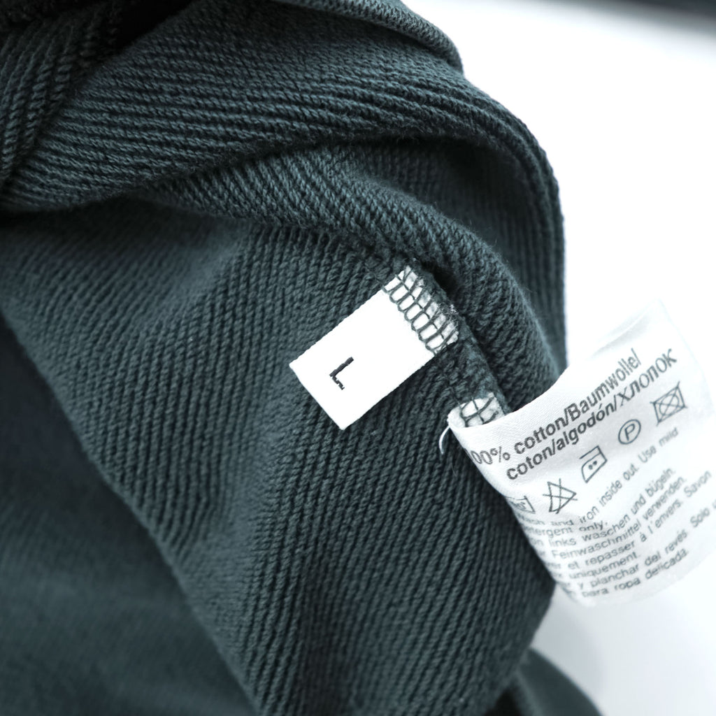 HUGO BOSS Crew Neck Sweatshirt L Green Cotton Embroidered Logo