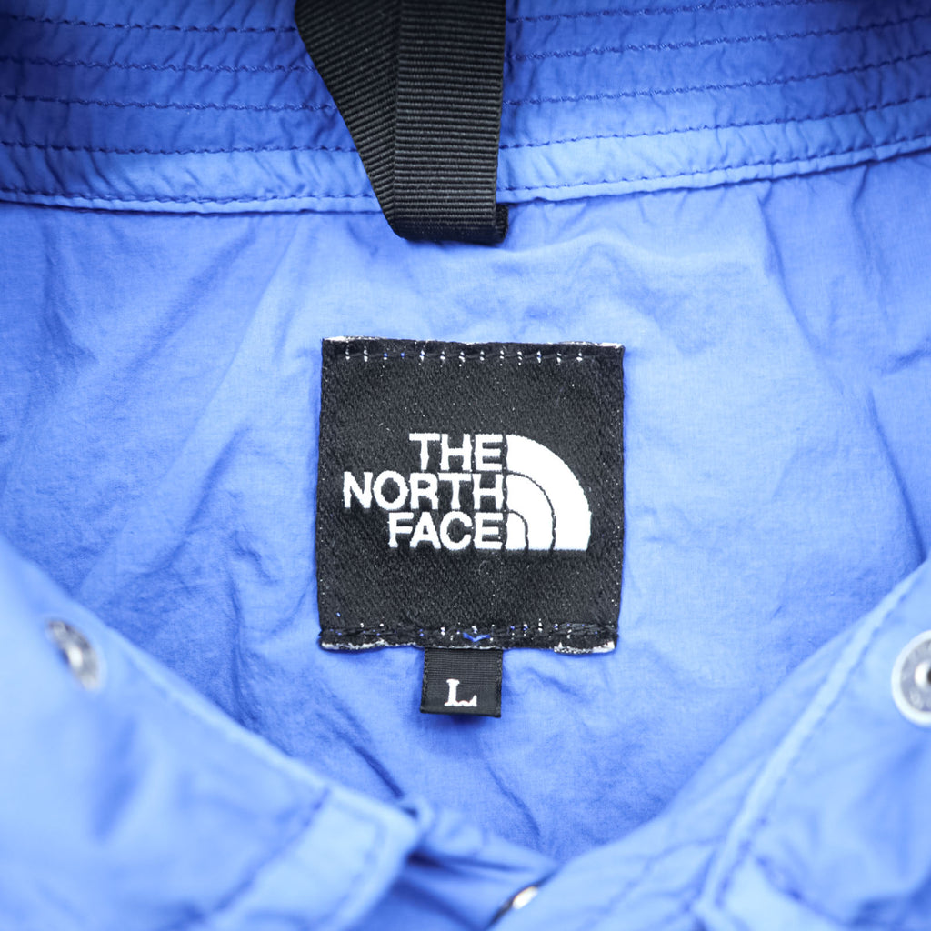 THE NORTH FACE Trekker Light Coat Hooded Coat Rain Jacket L Blue Waterproof Detachable Hood NP21417