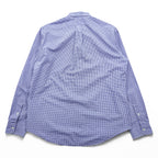 Ralph Lauren Button Down Shirt L Blue Plaid Small Pony Embroidered Logo