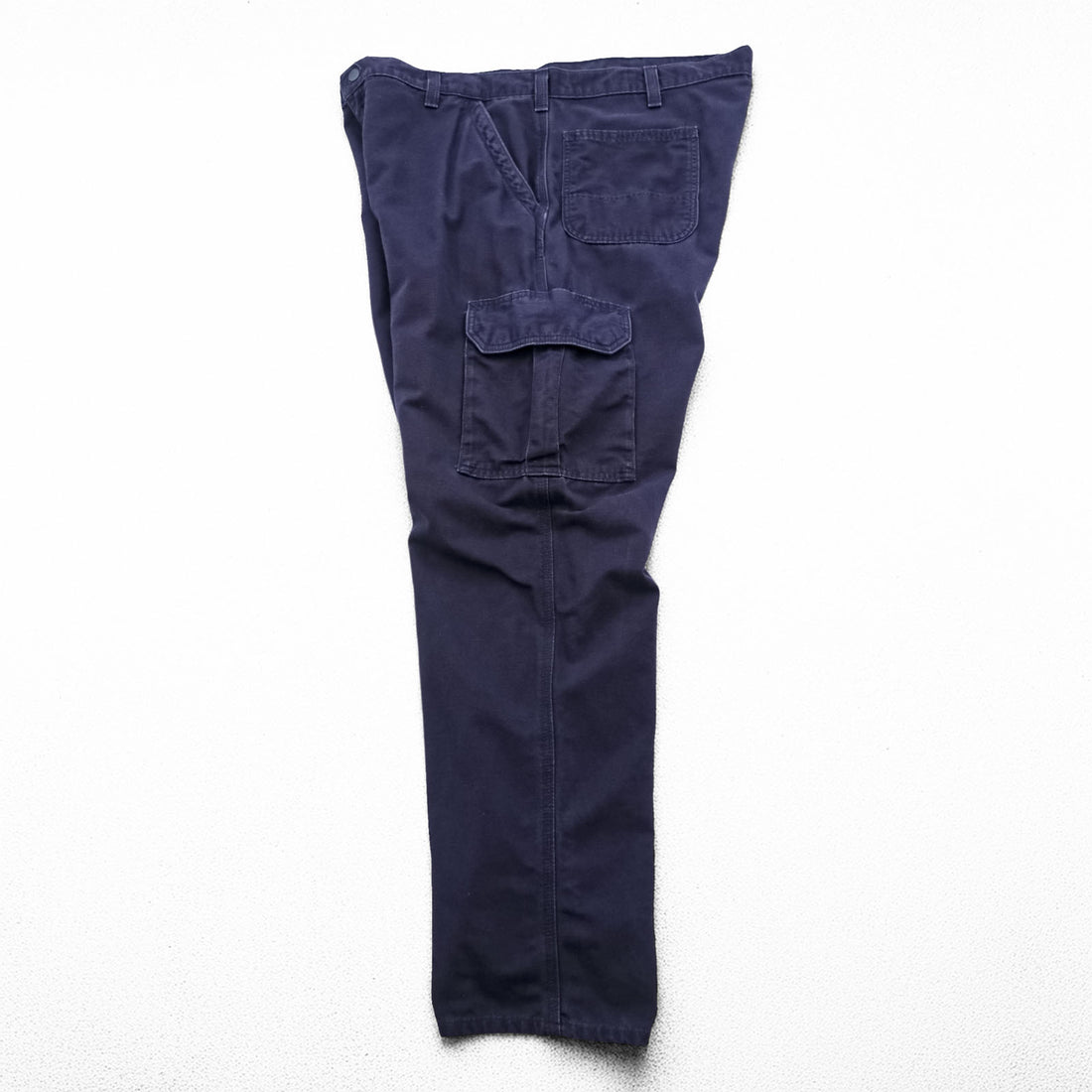 Carhartt Duck Cargo Work Pants XL Navy Cotton Flame Resistant FRB240-DNY