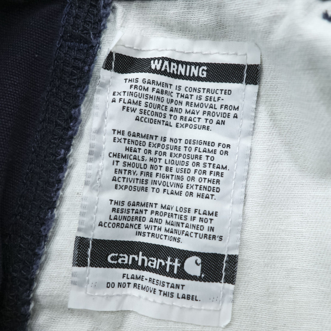 Carhartt Duck Cargo Work Pants XL Navy Cotton Flame Resistant FRB240-DNY