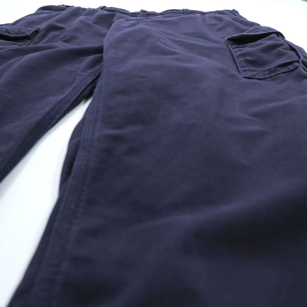 Carhartt Duck Cargo Work Pants XL Navy Cotton Flame Resistant FRB240-DNY