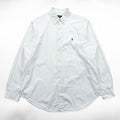 Ralph Lauren Classic Fit Oxford Button-Down Shirt Small Pony Embroidery White L