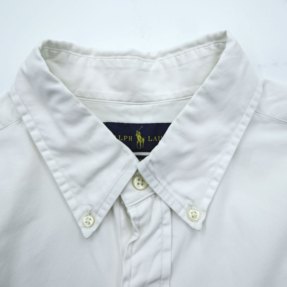 Ralph Lauren Classic Fit Oxford Button-Down Shirt Small Pony Embroidery White L