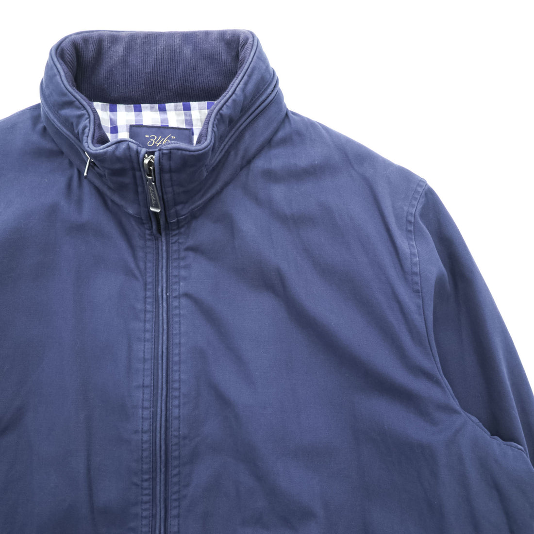 346 Brooks Brothers フード収納式 スウィングトップ ハリントンジャケット L ネイビー
