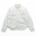 Snow Peak Made in Japan OKAYAMA OX WORK SHIRT Stand Collar Oxford Work Shirt M White Side Pockets SH-19SU203