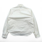Snow Peak Made in Japan OKAYAMA OX WORK SHIRT Stand Collar Oxford Work Shirt M White Side Pockets SH-19SU203