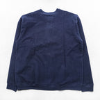 IVY CREW Pre-V Blank Sweatshirt Trainer L Navy Cotton Knit Unused