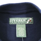 IVY CREW Pre-V Blank Sweatshirt Trainer L Navy Cotton Knit Unused
