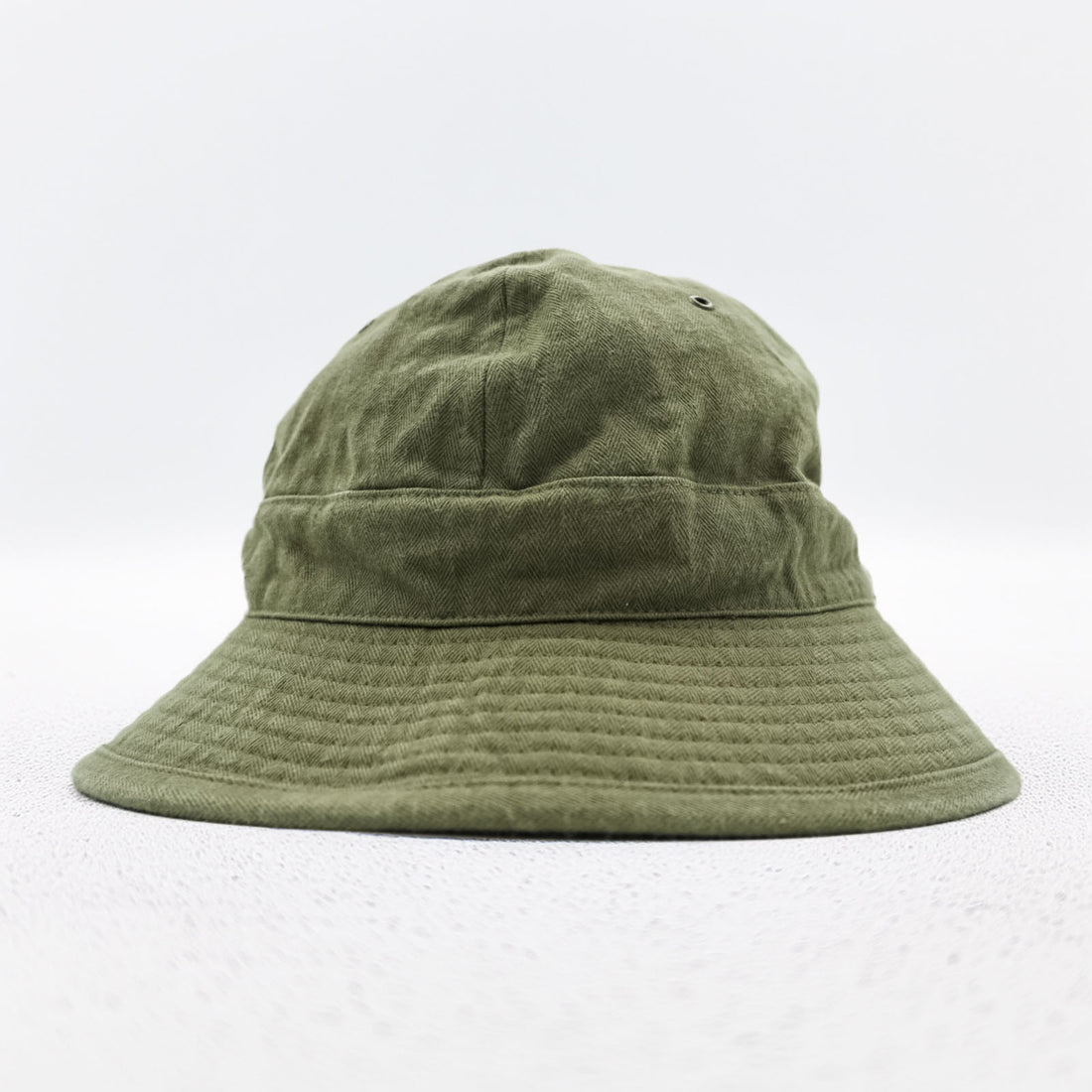 BUZZ RICKSON'S 日本製 ヘリンボーン ツイル アーミーハット バケットハット カーキ BR02667