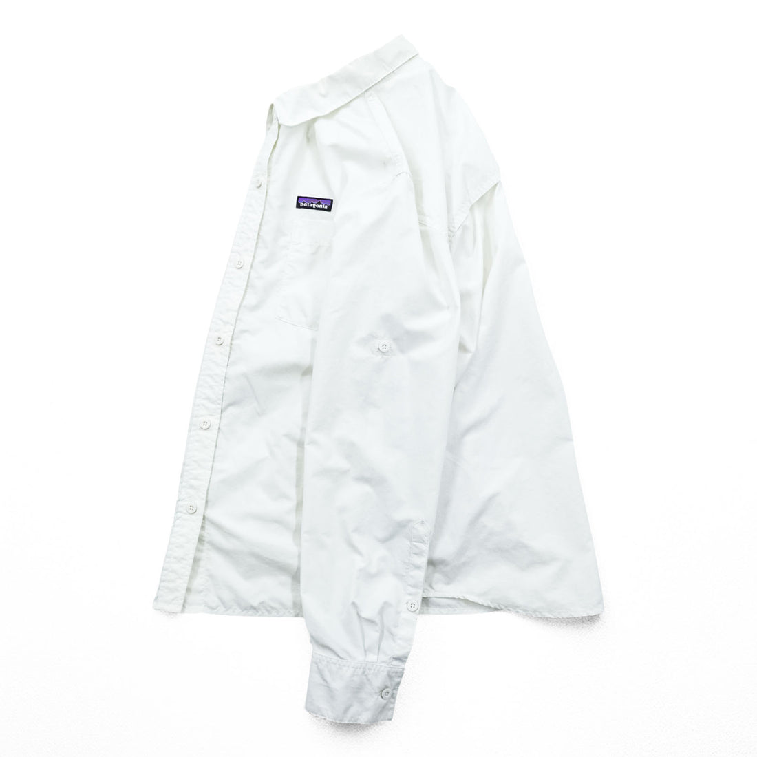 Patagonia Anchor Bay Shirt S White Chest Pocket Cotton 54205