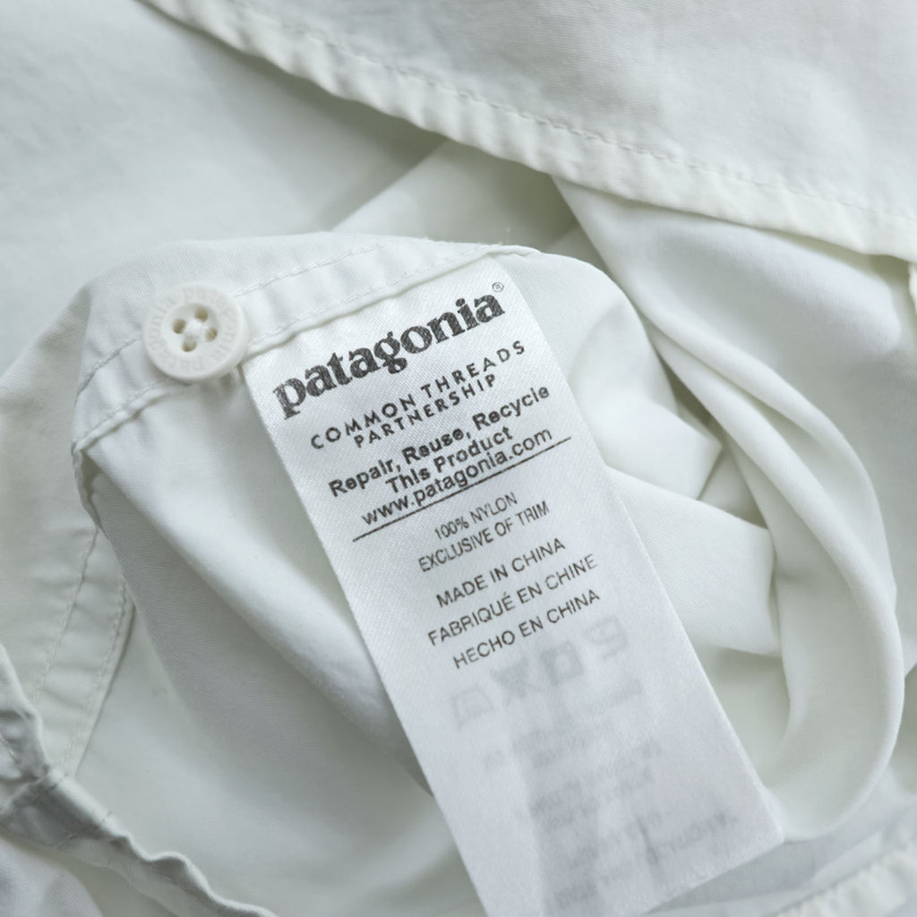 Patagonia Anchor Bay Shirt S White Chest Pocket Cotton 54205