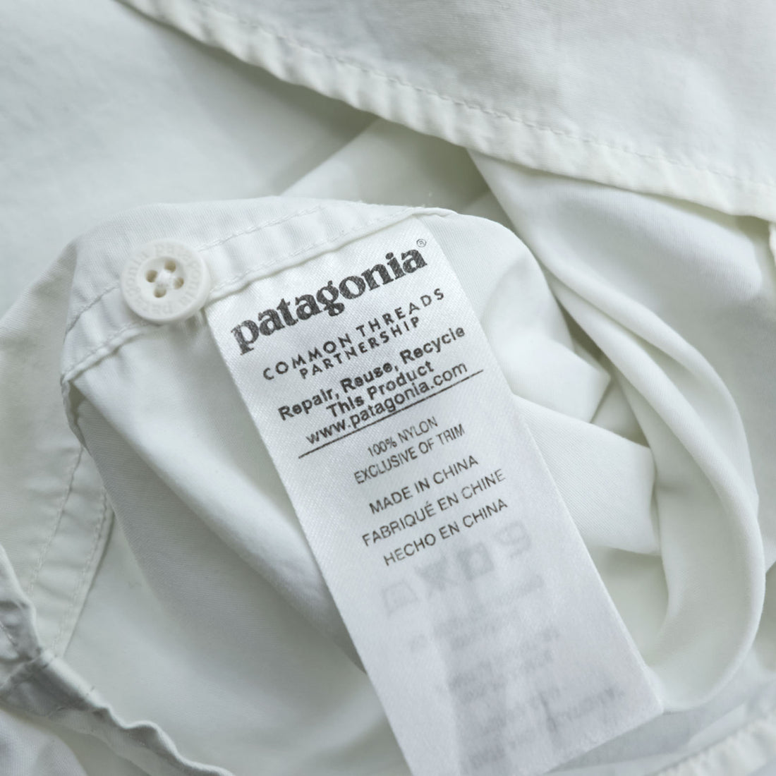 Patagonia Anchor Bay Shirt S White Chest Pocket Cotton 54205