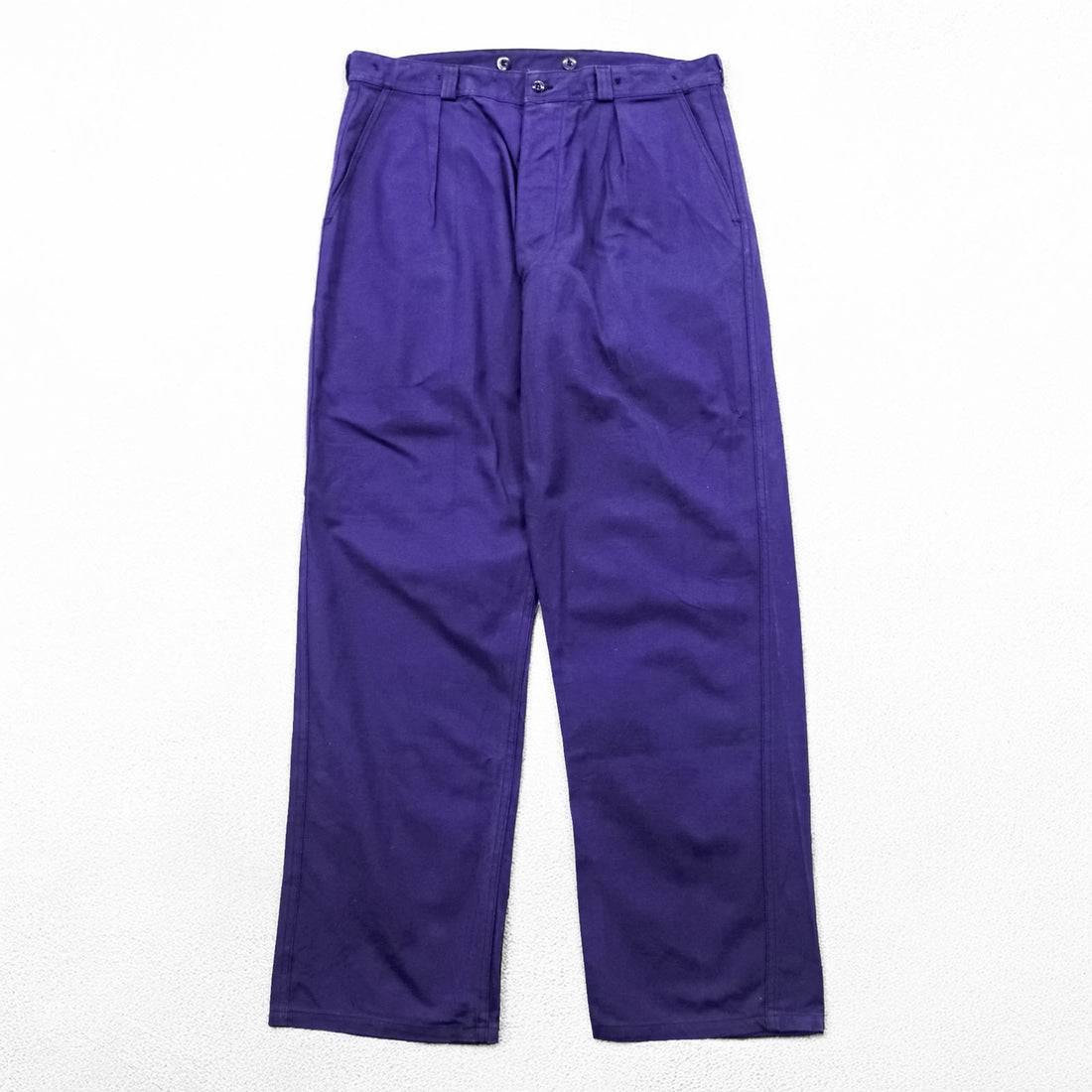 SAINT JAMES 60s Euro Vintage Work Pants L Navy S.N.C St JAMES Suspender Buttons French Work