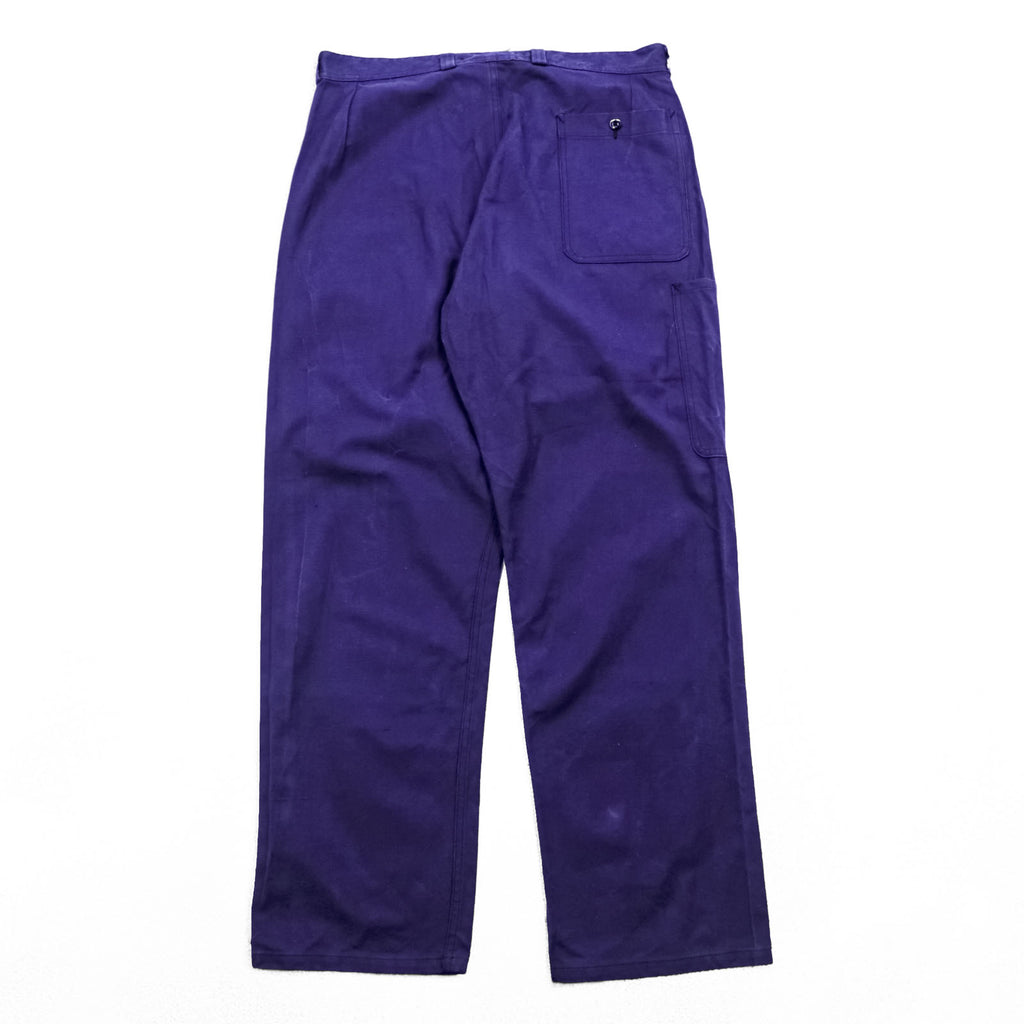 SAINT JAMES 60s Euro Vintage Work Pants L Navy S.N.C St JAMES Suspender Buttons French Work