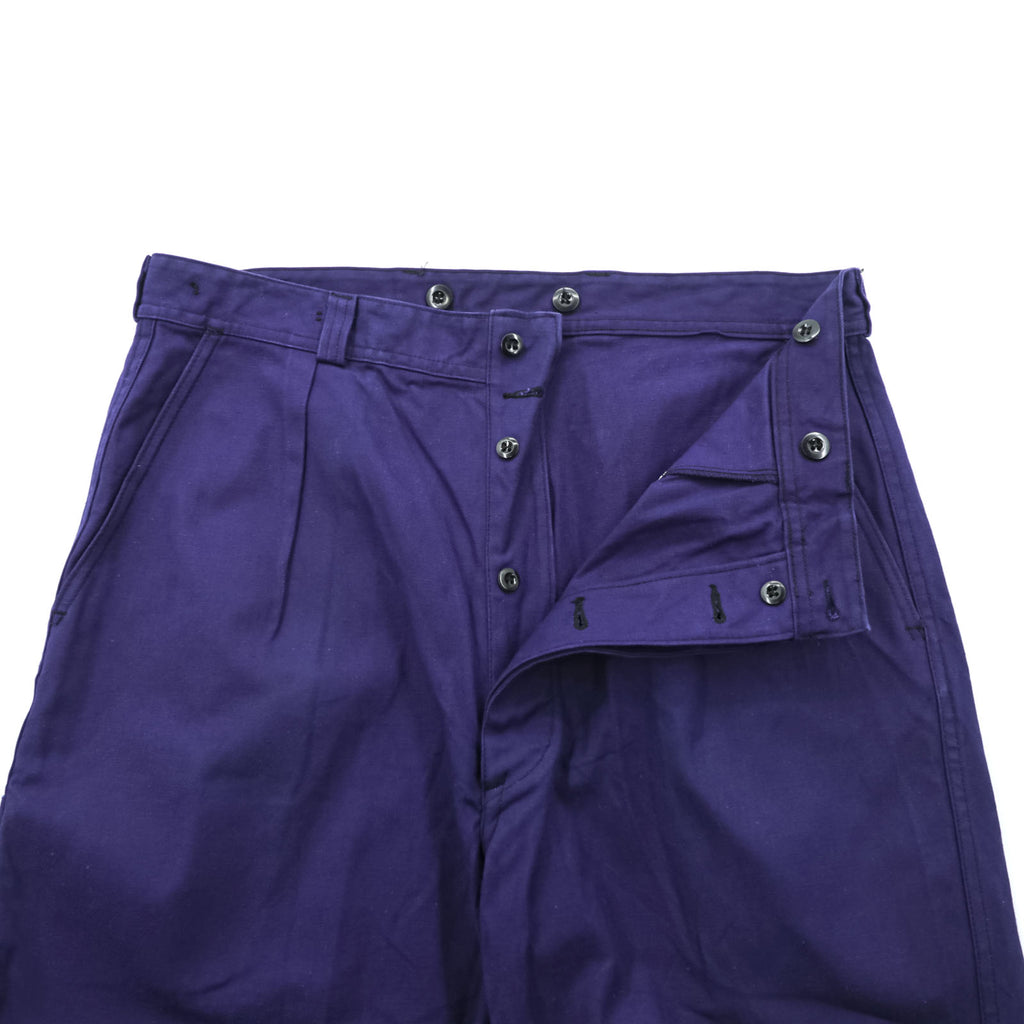 SAINT JAMES 60s Euro Vintage Work Pants L Navy S.N.C St JAMES Suspender Buttons French Work
