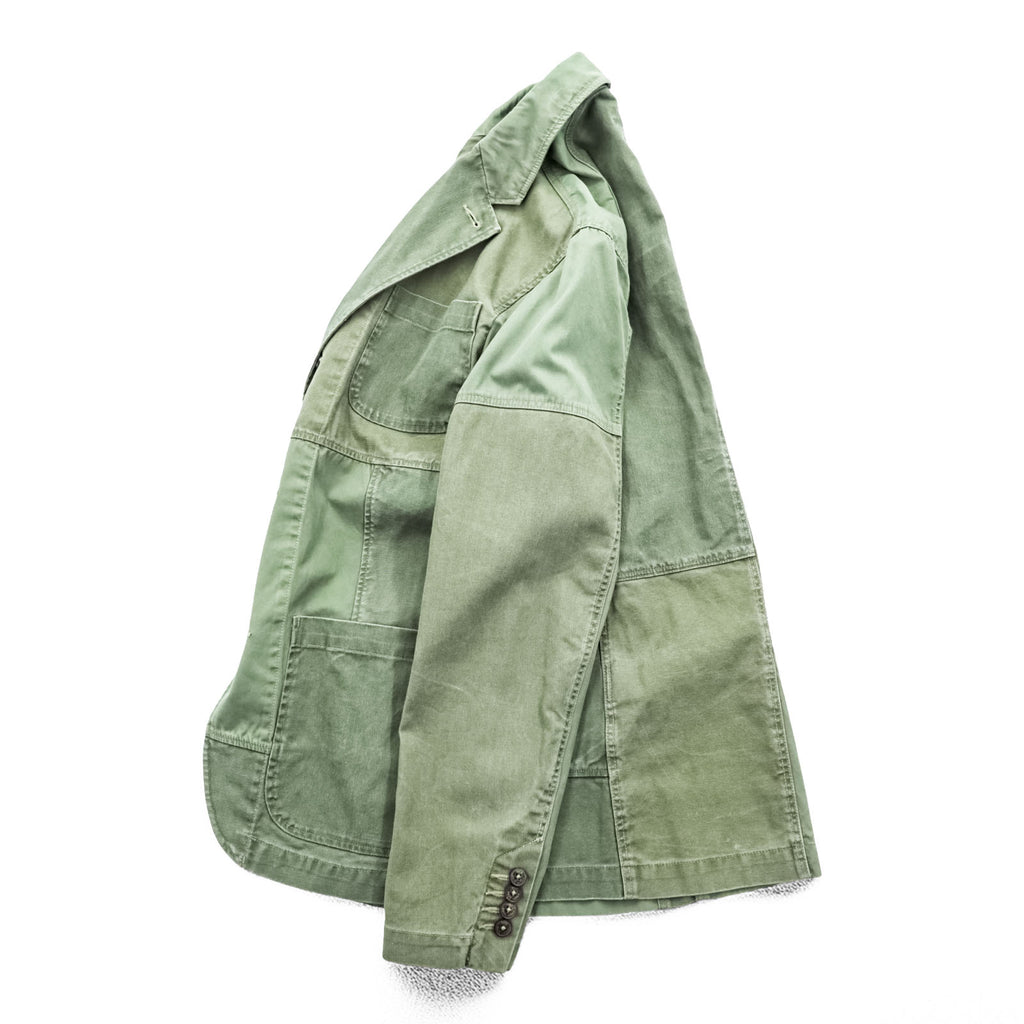 Polo Ralph Lauren Patchwork Sport Coat Tailored Jacket Blazer S Khaki Military Unused MNPOOTW17I20001