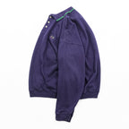 Eddie Bauer 90s Polo Sweatshirt L Navy One-point Logo EBTEK Collared
