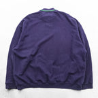 Eddie Bauer 90s Polo Sweatshirt L Navy One-point Logo EBTEK Collared