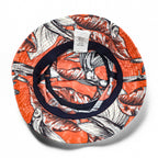 Patagonia Wavefarer Bucket Hat Patterned Orange Navy Nylon 29155SP16