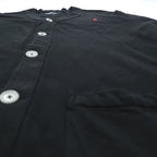 Polo Ralph Lauren 90年代 鹿の子 ニット カーディガン 2XL ブラック スモールポニー刺繍
