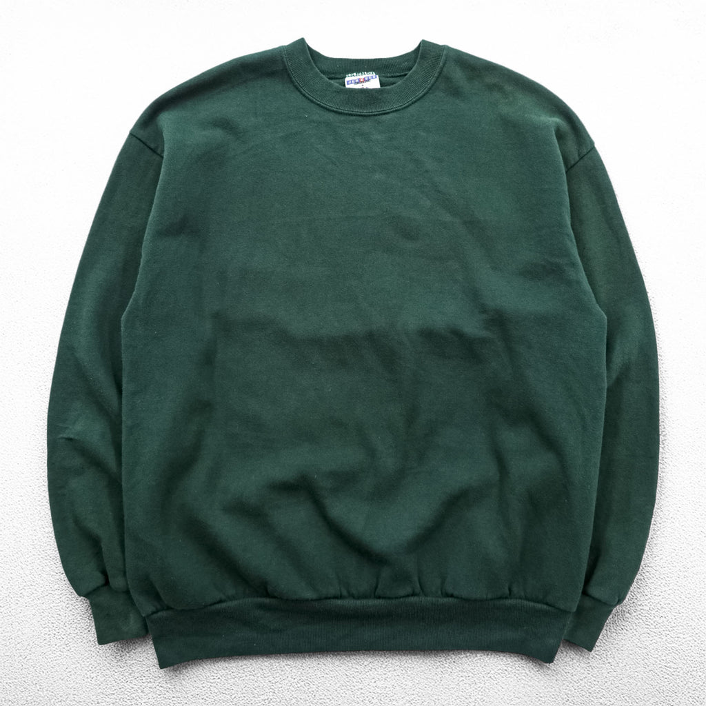 JERZEES 90s USA Made Blank Sweatshirt, Size XL, Green