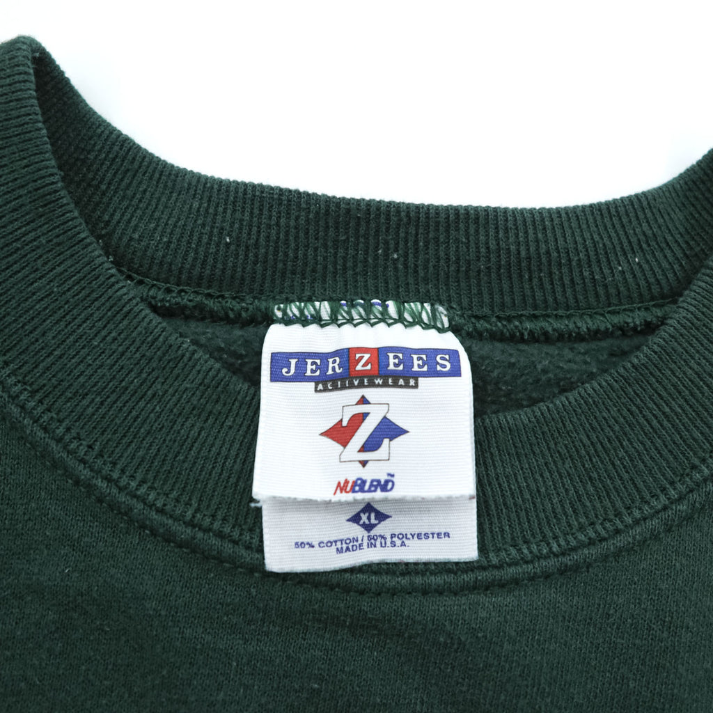 JERZEES 90s USA Made Blank Sweatshirt, Size XL, Green
