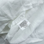 Tasso Elba Linen Long Sleeve Shirt, Size L, White, Chest Pocket, 100% Linen