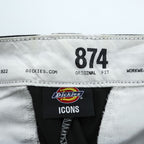 Dickies 874 オリジナルフィット チノパンツ ワークパンツ M ブラック ICONS