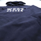 Champion Reverse Weave Hoodie WEST SOCCER Blue Tag Reissue Navy XL~