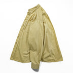 BURBERRY France-made corduroy button-down shirt, size M, beige, with a single logo, vintage style, checked finish.