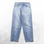 HARVESTY Big Selvedge Adjustable Denim Jeans Used Blue S A11703-11 Made in Japan