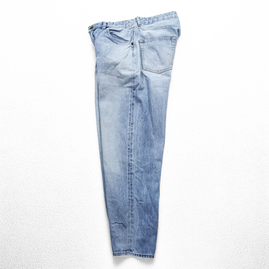 HARVESTY Big Selvedge Adjustable Denim Jeans Used Blue S A11703-11 Made in Japan