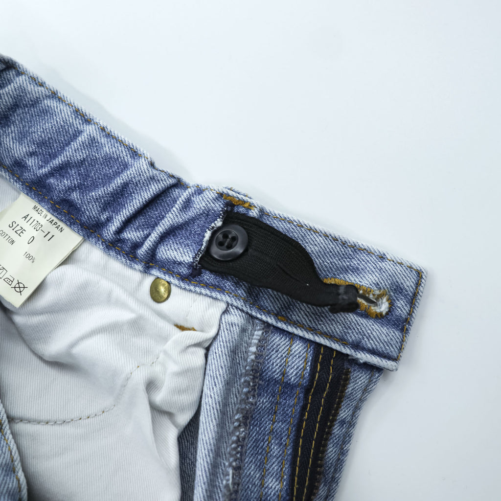 HARVESTY Big Selvedge Adjustable Denim Jeans Used Blue S A11703-11 Made in Japan
