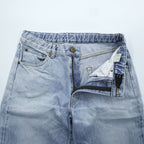 HARVESTY Big Selvedge Adjustable Denim Jeans Used Blue S A11703-11 Made in Japan