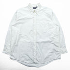 LANDS' END 90s Oxford button-down shirt, size XL and up, white.