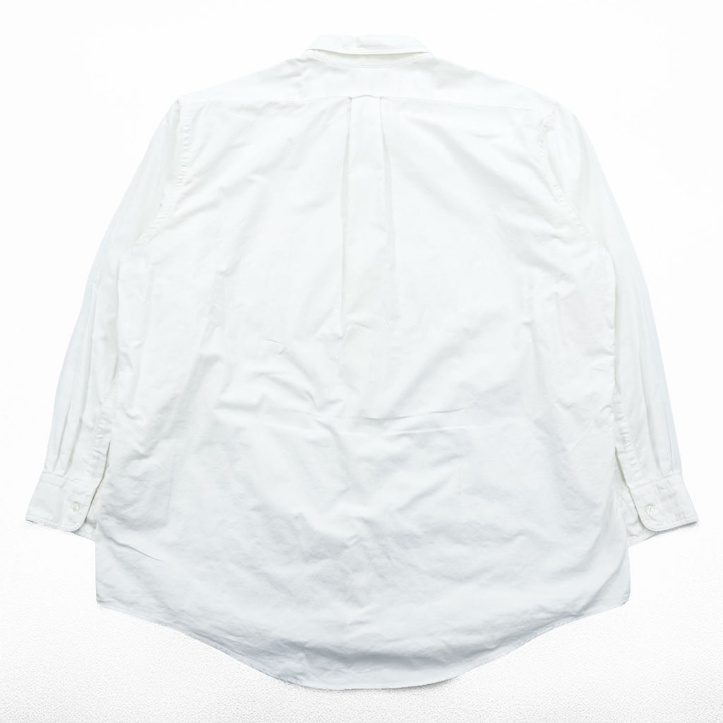 LANDS' END 90s Oxford button-down shirt, size XL and up, white.