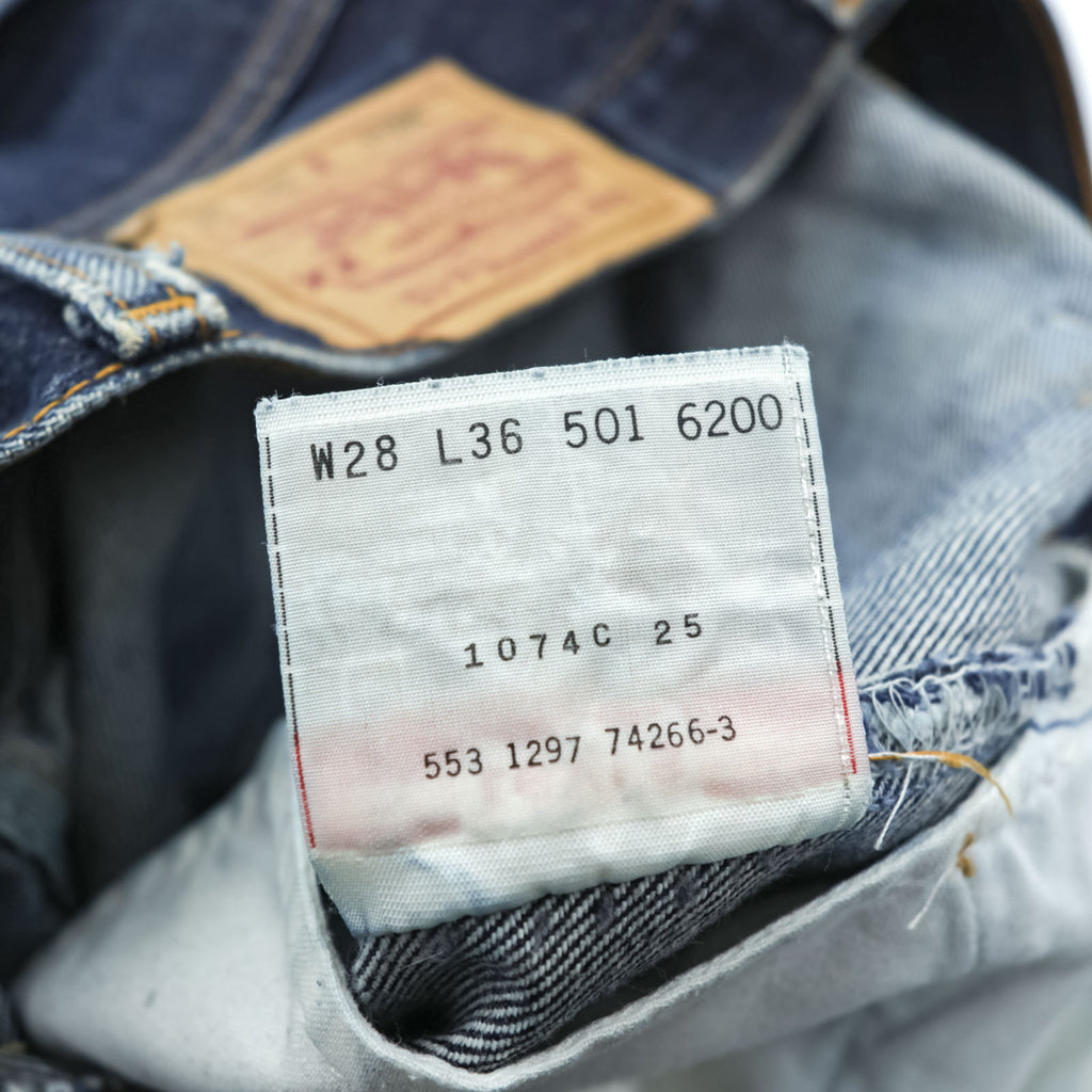 Levi's 90年代 USA製 501XX デニムパンツ ジーンズ S インディゴ 濃紺 ボタン裏553 501 6200